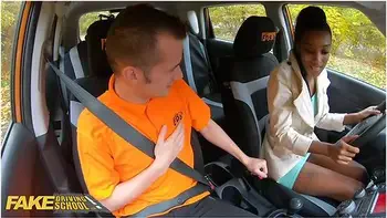 Ebony Brit Asia Rae Gets Stuck And Fucked