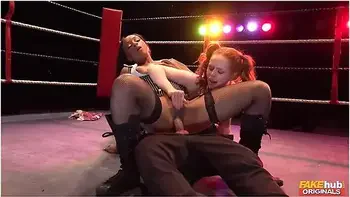 Redhead Big Ass Teen 18+ And Ebony Busty Milf With Lesbians Big Tits Female - Ella Hughes, Tindra Frost And Honour May