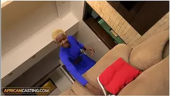 Skinny Ebony Amateur In Fishnet Bodysuit Fucks BWC Casting Agent