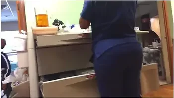 BUBBLE BUTT ON THIS NURSE!!!