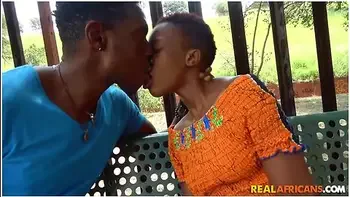 I Picked Up This Cute Petite Short Hair African Babe Auntie!