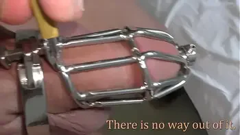 Cock Cage, Chastity Belt locked pissing BDSM Toys Man Urethral Sounding. Peeing Cumshot Wet Pissy