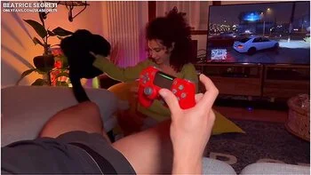 Beatrice Segreti In Girl Gives Blowjob While He Plays Playstation And Gets Fucked Very Hard