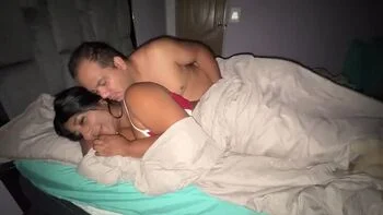 Stepbrother Sneaks Into Stepsister's Bed For Hot Late Night Creampie Sex