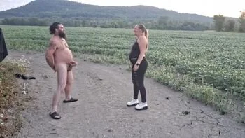 Amateur Femdom Ballbusting Outdoor - Miss JJ Chose Slave CBT & Cumshot
