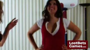 Lesbian Teen Foot Licking Game Bet After Basketball Strip