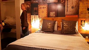 Amateur Blonde MILF Selena701 Footjob Fun in Tights