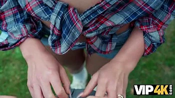 Cheating Redhead Charlie Dean Blowjob Outdoor POV Sex with Big Cock