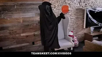 ExxxtraSmall - Petite Redhead Cleo Clementine In Costume Gets Tricked And Fucked