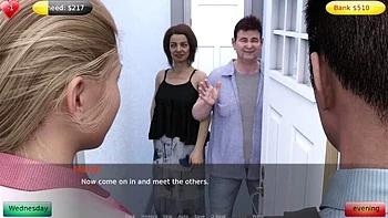 Granny Belinda gives exotic lap dance to old man Gerald in front of group gangbang