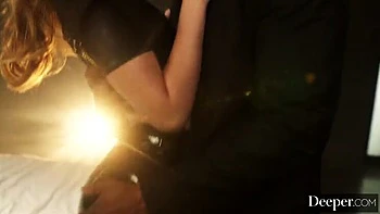 Petite Blonde Della Cate Gets Twisted by Big Black Cock - Blowjob & Doggystyle Fuck