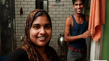 Indian Desi Newaly Merried Beautiful Couple Outdoor By -snapchat143