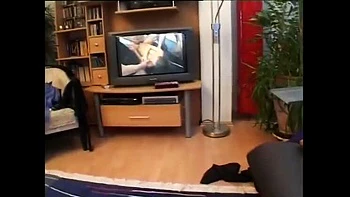 German Tattooed Granny Gives Blowjob to Big Dick and Gets Facial