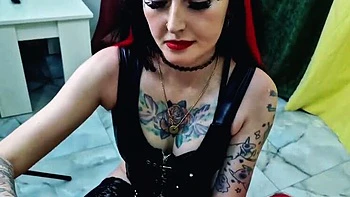 Dominatrix Nika Teases Slave with Chastity Belt and Seduction - Cock Arousal Fetish Femdom