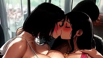 Spicy Toons Milky MILF Bus Ride Full Length Hentai Lesbian Sex