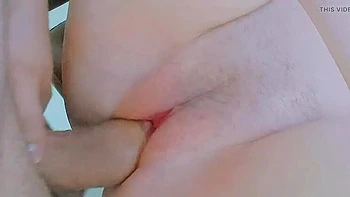 Juicy Pussy Close-Up: Cute Virgin Girl's First Time with White Cock