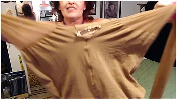 V307 Pantyhose Teaser With Enticing And Electrically Erotic Dawnskye