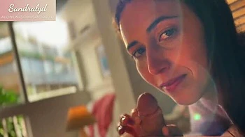 Amateur Spanish Teen Sandralydx Stunning Blowjob Cum in Mouth POV