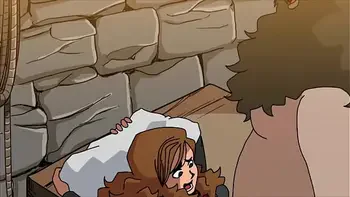 Fat man destroys teen pussy (Hagrid and Hermione)