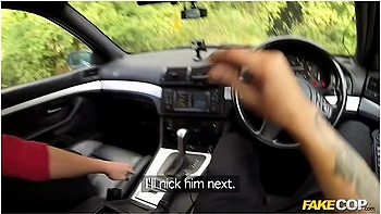 Monty Cash, Kiki Minaj And Emma Leigh - Two Coppers Have A Threesome With A Random Dogger With Big Boobs