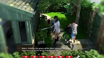 Naughty Neighbors - V0.53 - John Denvers Fucks Nikki and Swallows Cum - Big Tits, Amateur, HD