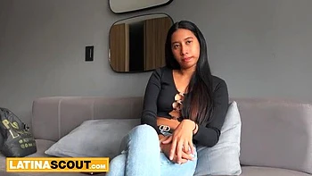 Busty Latina Teen Sucks Big Cock For Casting - Hardcore Blowjob & Cowgirl Sex