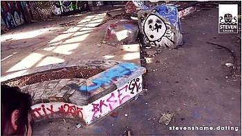 Fuck Date For Melina May In Abandoned Outdoor Swimming Pool Dating