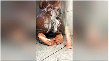 Anal Play Dildo Twerk Ride