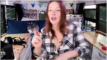 Sky Smith Having All Kinds Of Fun In The Bus!