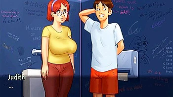 Car Toon - Looker Room Fun With Class Mate Summertime Saga Gameplay