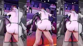 Car Toon In She Booty-popped The Simulation - 3d Animation