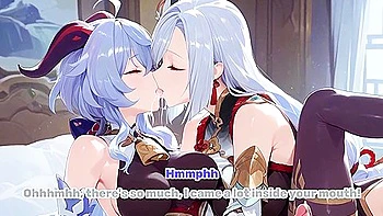 Hentai Joi - Ganyu & Shenhe Found Out A New Spell! (futanari, , Cei, Femdom, Edging)