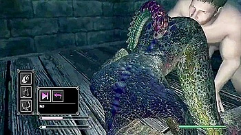 Car Toon - Lusty Argonian Maid Spreads Her Legs