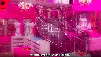 Naughty Student 18+ Azazel Blows Her Professor At The Mall! With Car Toon