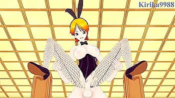 One Piece In Nami (bunny Girl) And I Have Intense Sex In The Casino Hentai