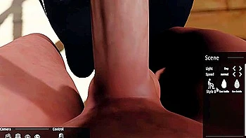 3d Animated In Theia Swallows The Huge Cum Load