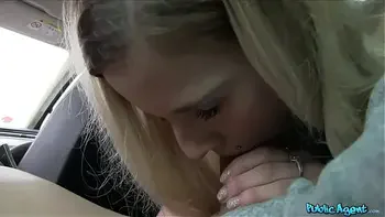 Public Agent Cute Blonde Gets her Tight Shaven Pussy Slammed