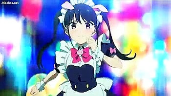 A beautiful girl and a slightly older maid get into a war with the maids from an affiliated store?