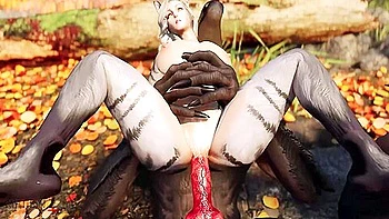 Two Catgirl Fake twin Step sisters Fucked By Two Werewolves 2