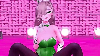 Blue Archive Ichinose Asuna Cowgirl Sex Dance Hentai Bunnygirl Bigboobs Creampie Mmd 3d Soft Green Suit Color Ed