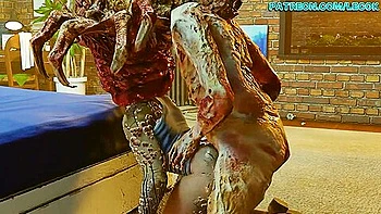 Fighting Off A Parasite Zombie