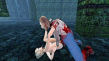 Human Female And Zombie