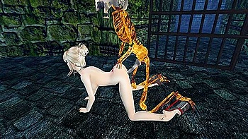 Human Female And Demonic Boner