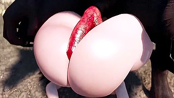 Thick Curvy Blonde Fucked By Werewolf 1