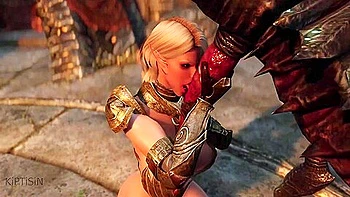 Elf Whore Warrior Was Fucked By Chaurus 1