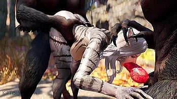 Two Werewolves Fucked A Cute Cat Girl 2