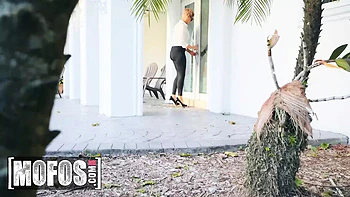 Ryan Keely Slips Panties Aside To Ride Ramon Nomar's Big Cock In Lingerie & Heels