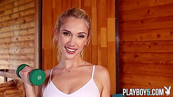 Fit Canadian Blond Playboy Model Nude With Sky Pierce