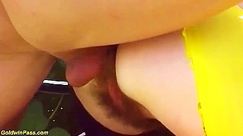 Milf Rubs That Hairy Cunt While Being Ass-fucked In The Open Air