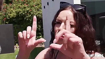 Exquisite And At Masturbation Action With April Olsen And Will Pounder